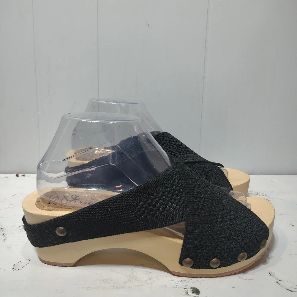 Jax & Bard‎ Libby Hill Black Leather Sandals Size 39 (8-8.5)